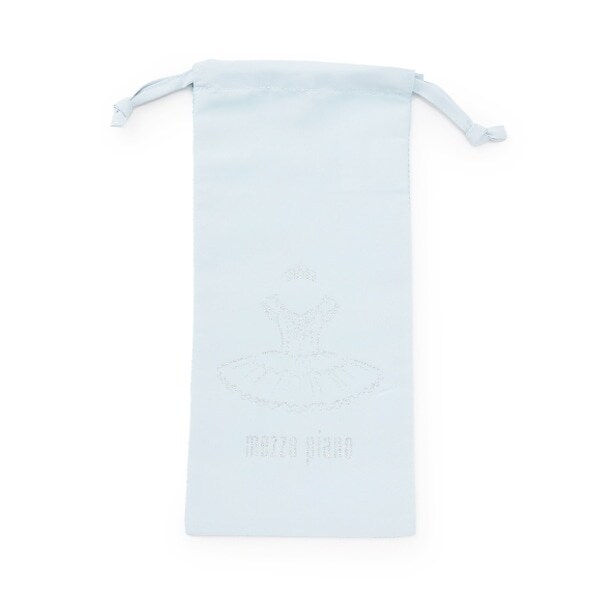 【バレエ】モチーフプリント裏メッシュ　シューズ用　巾着