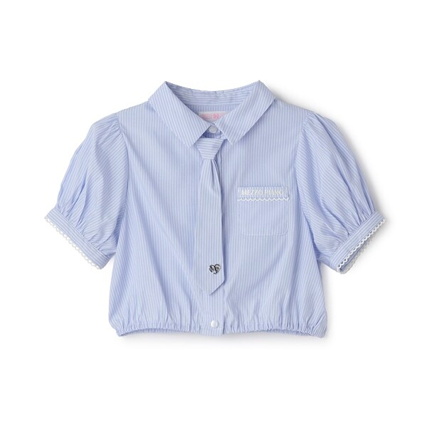 ネクタイつき　半袖シャツ