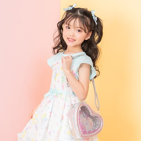 ハート型クリアラメ　ショルダーバッグ