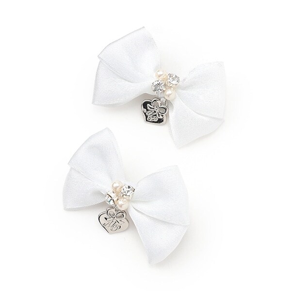 ミニリボン　ヘアクリップ2個セット