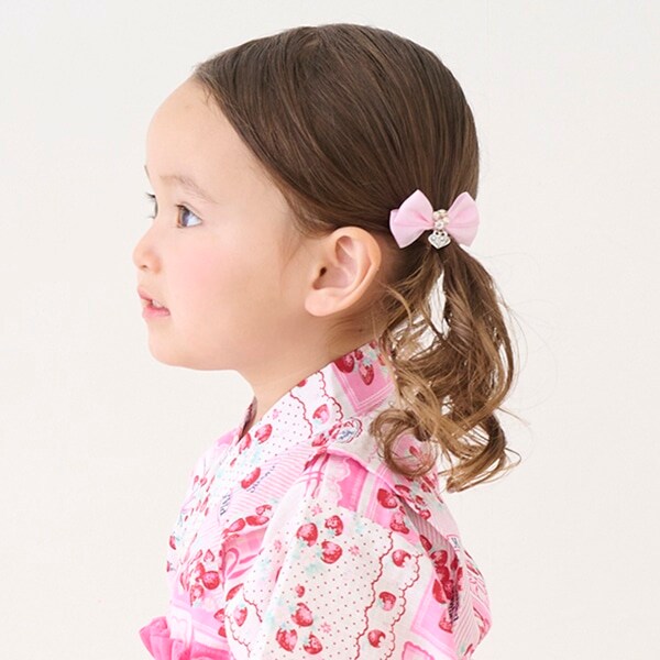 ミニリボン　ヘアクリップ2個セット