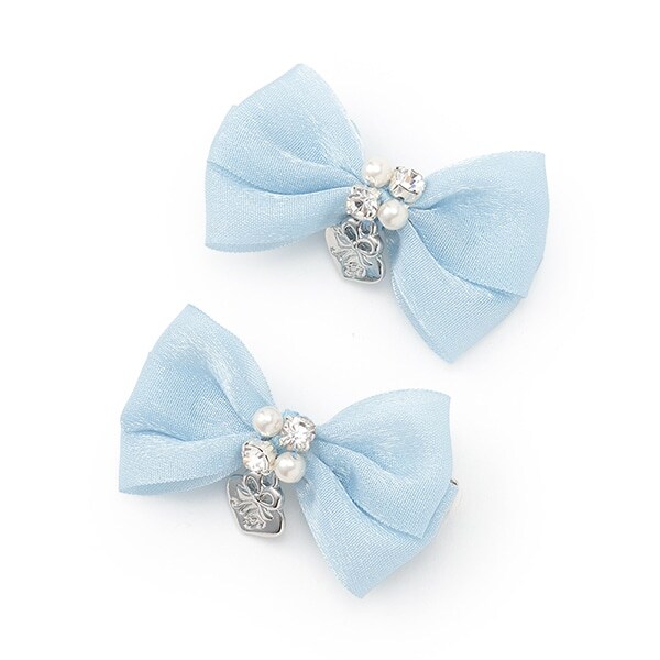 ミニリボン　ヘアクリップ2個セット