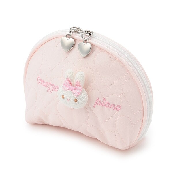 ウサギマスコットつき　ラウンドポーチ