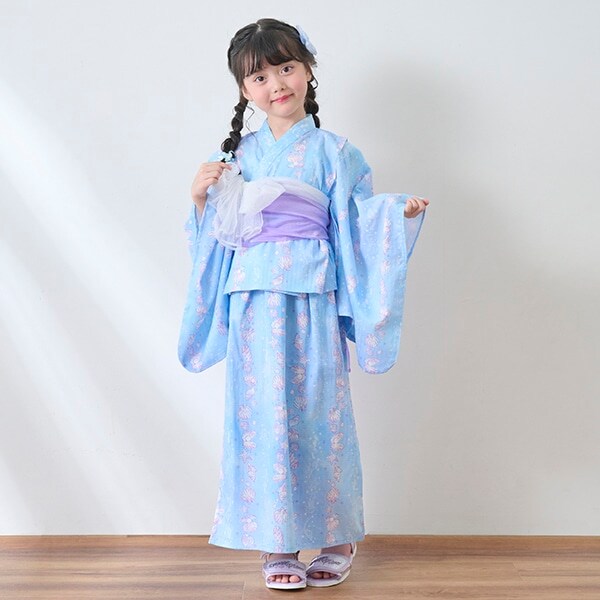 ストライプシェル柄　浴衣