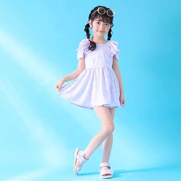 【SWIM】シェル柄　セパレートワンピース水着