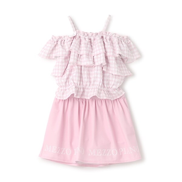 【SWIM】オフショルダーフリル　セパレート水着