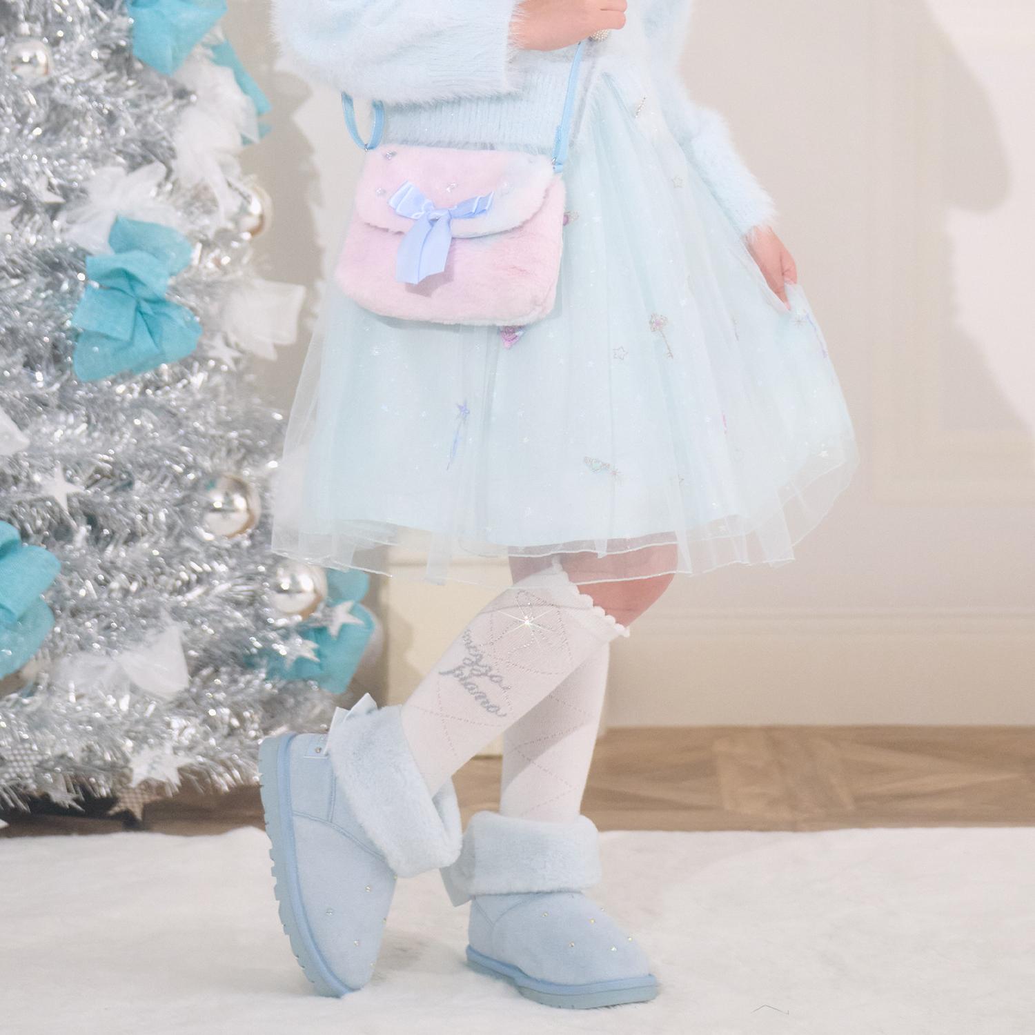 バレエ刺しゅうチュールスカート