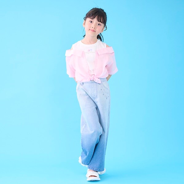 グラデーション　デニムパンツ