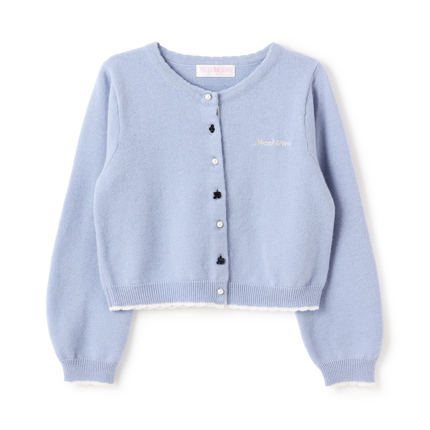 音符ボタン　カーディガン