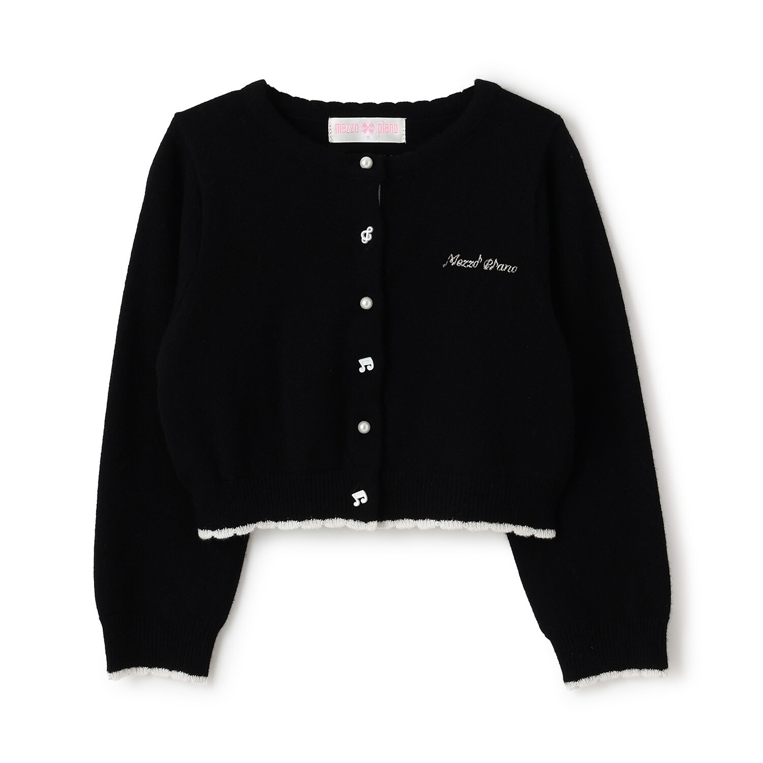 音符ボタン　カーディガン