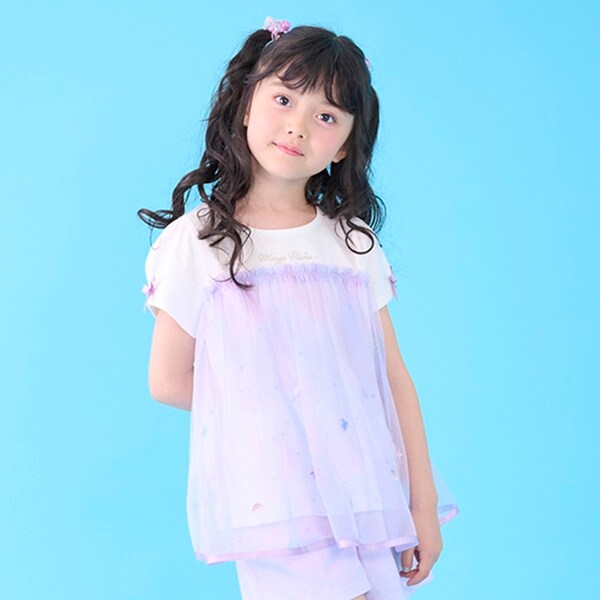 グラデーションチュール　チュニック