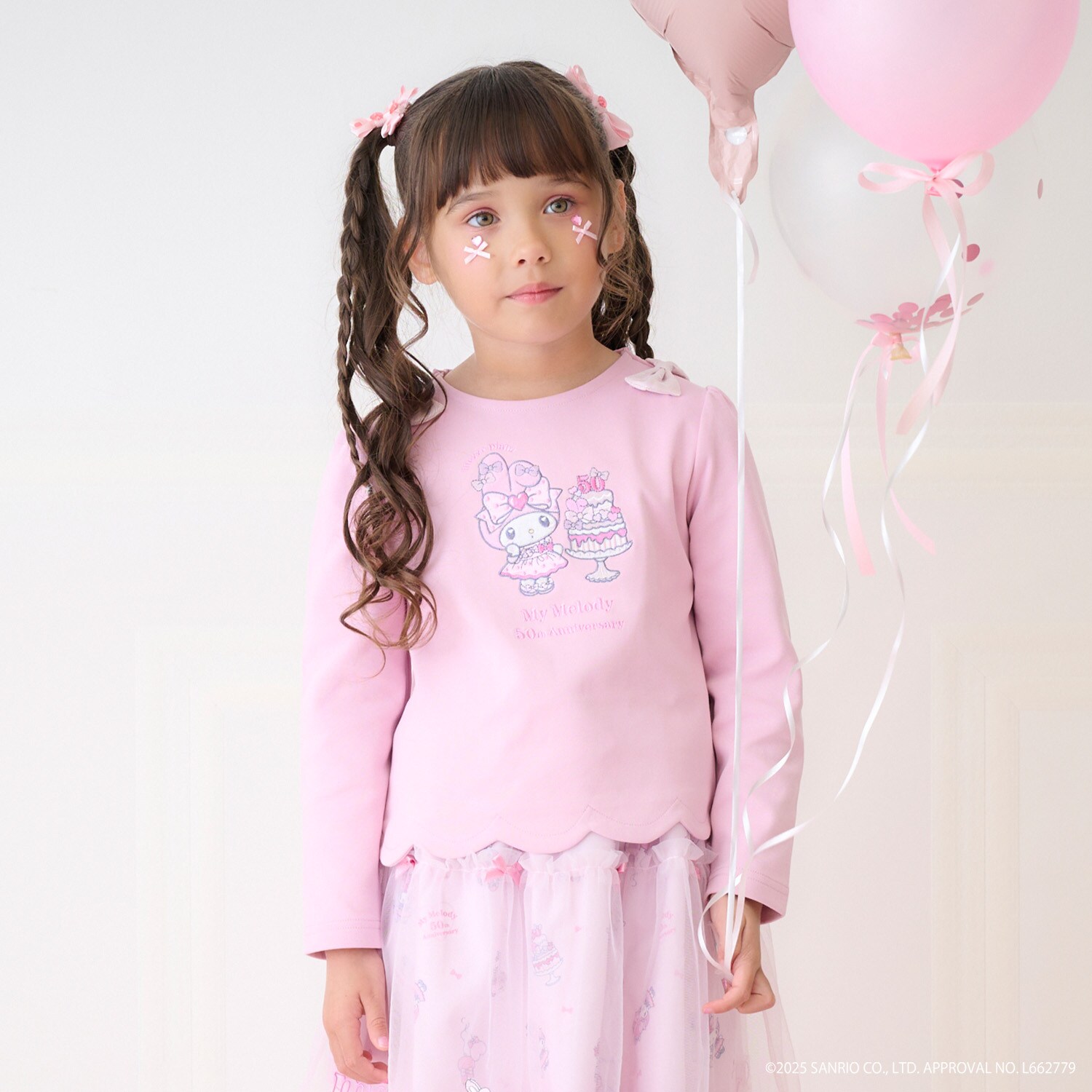 【マイメロディ/クロミ】裾スカラップ　トレーナー