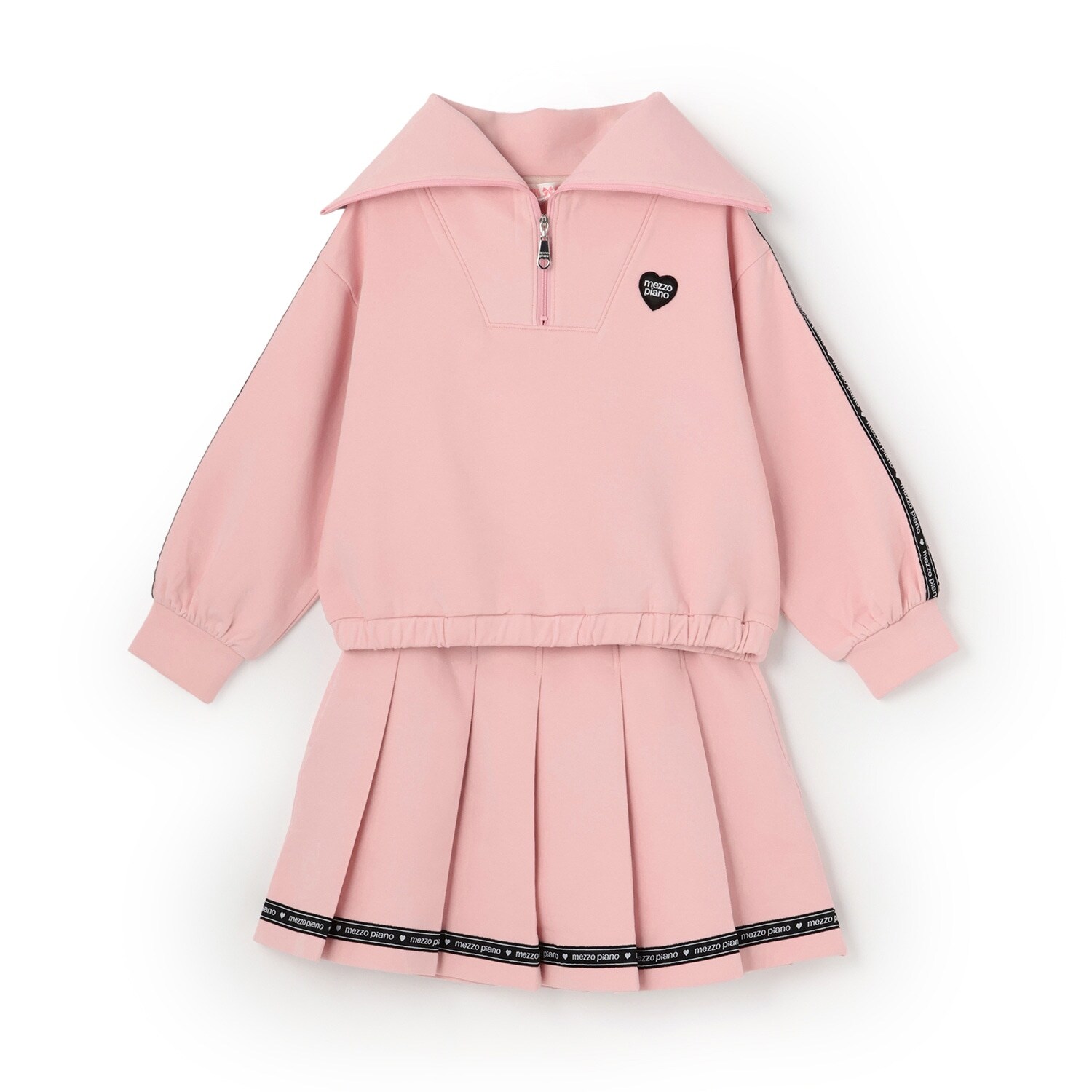 セーラーハーフZIP　ロゴラインスカパン　セット