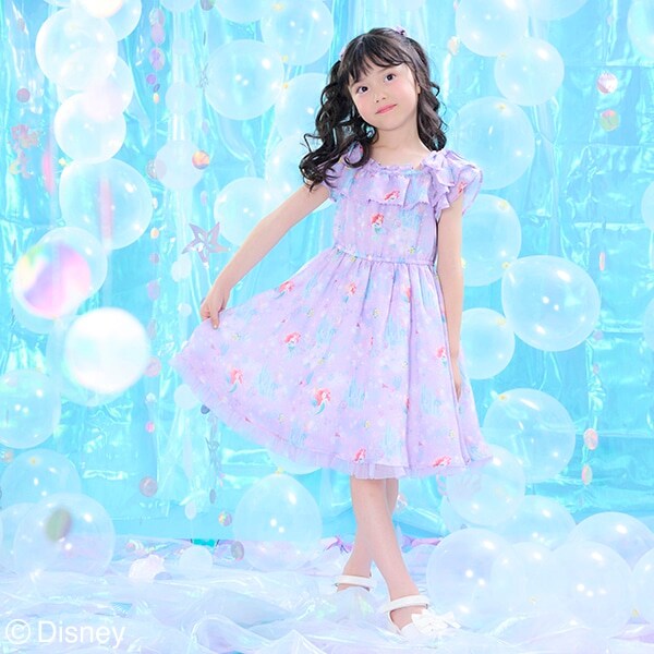 【Disneyアリエル】総柄ワンピース