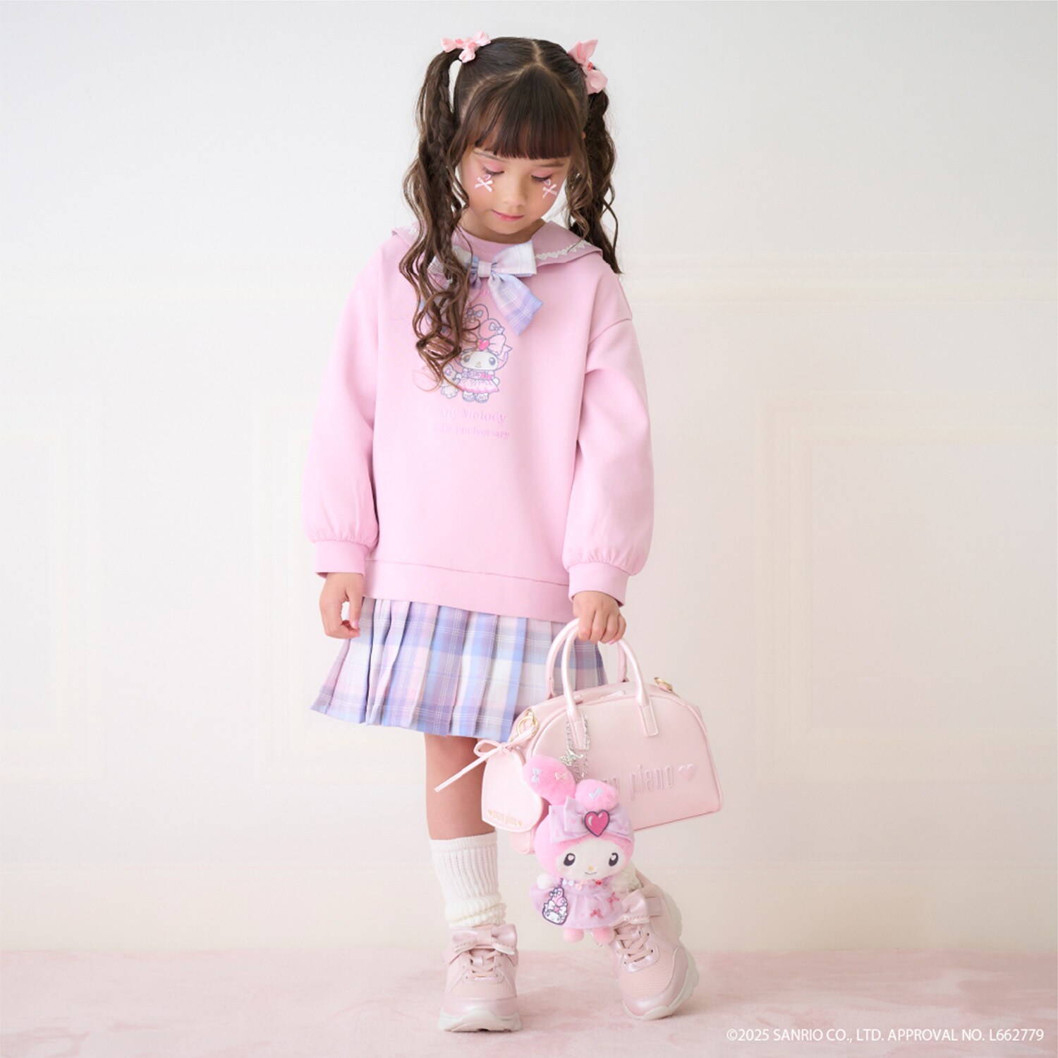 【マイメロディ/クロミ】裾プリーツ　2wayセーラーワンピース