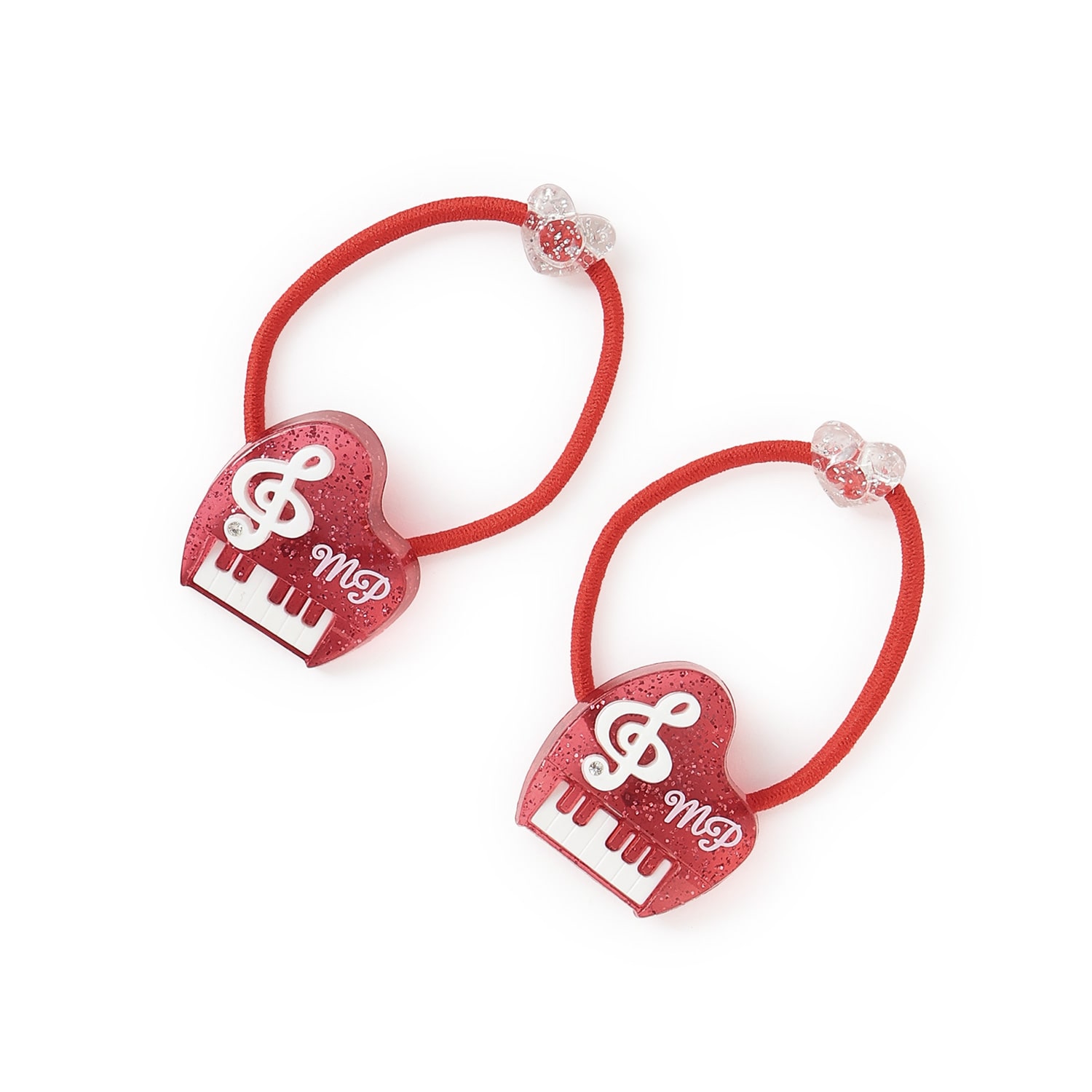 ピアノ　ヘアポニー2個セット