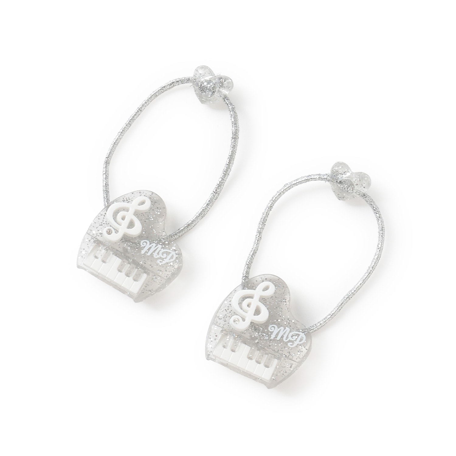 ピアノ　ヘアポニー2個セット