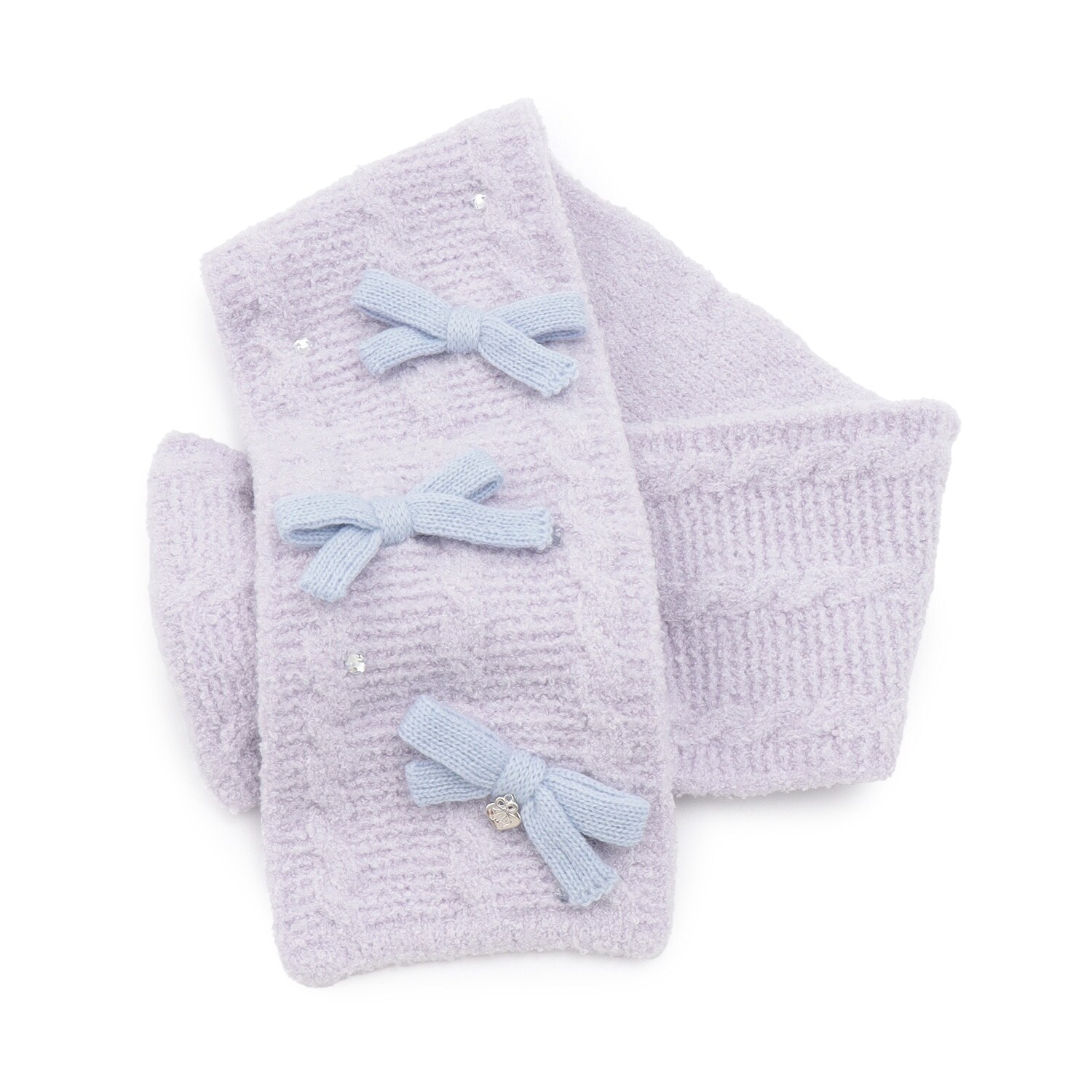 リボン　マシュマロニット　マフラー