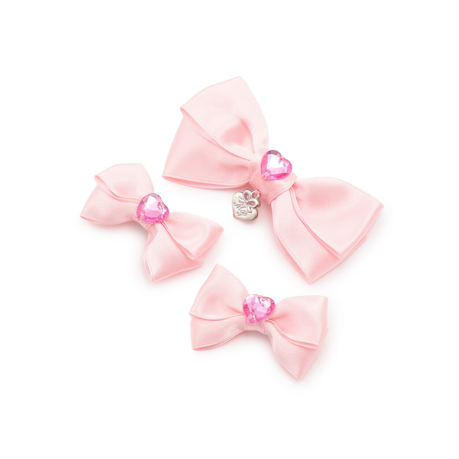 ミニリボン　ヘアクリップ3個セット