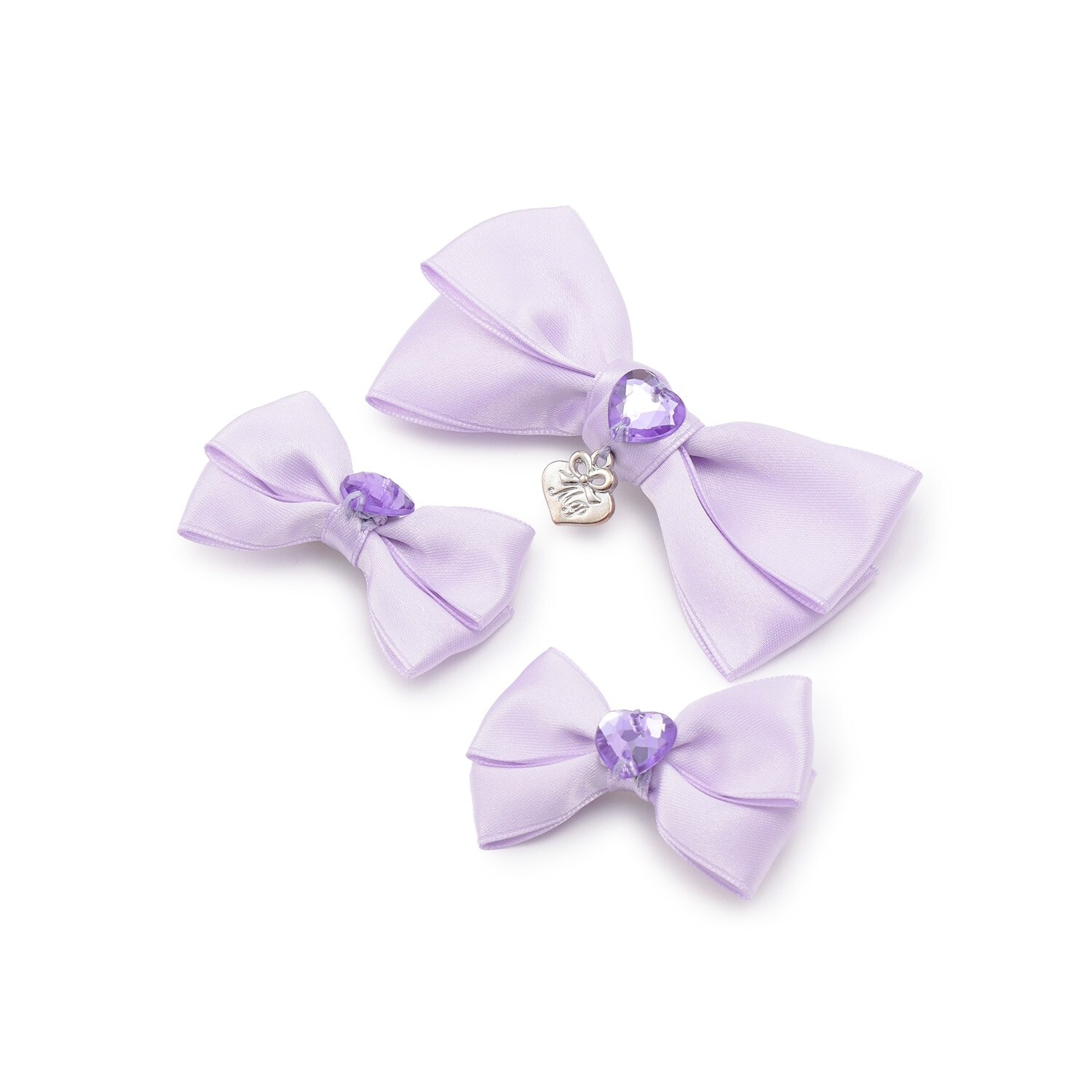 ミニリボン　ヘアクリップ3個セット