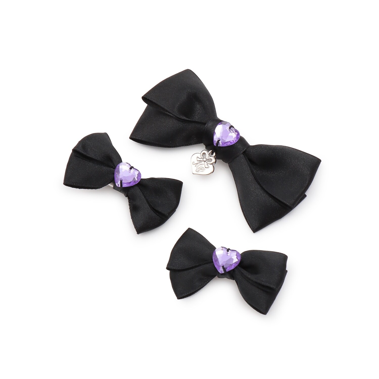 ミニリボン　ヘアクリップ3個セット