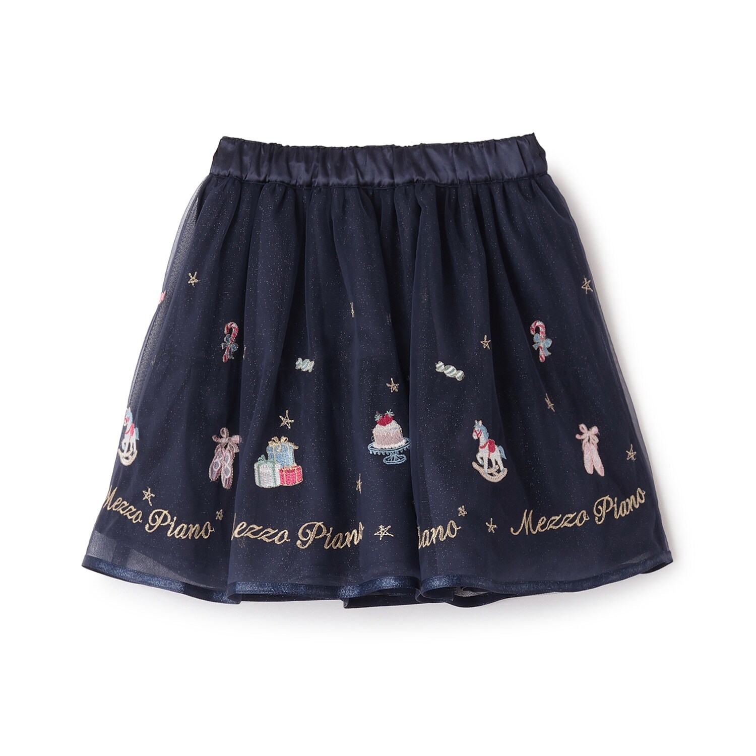 くるみ割り人形刺しゅうチュールスカート