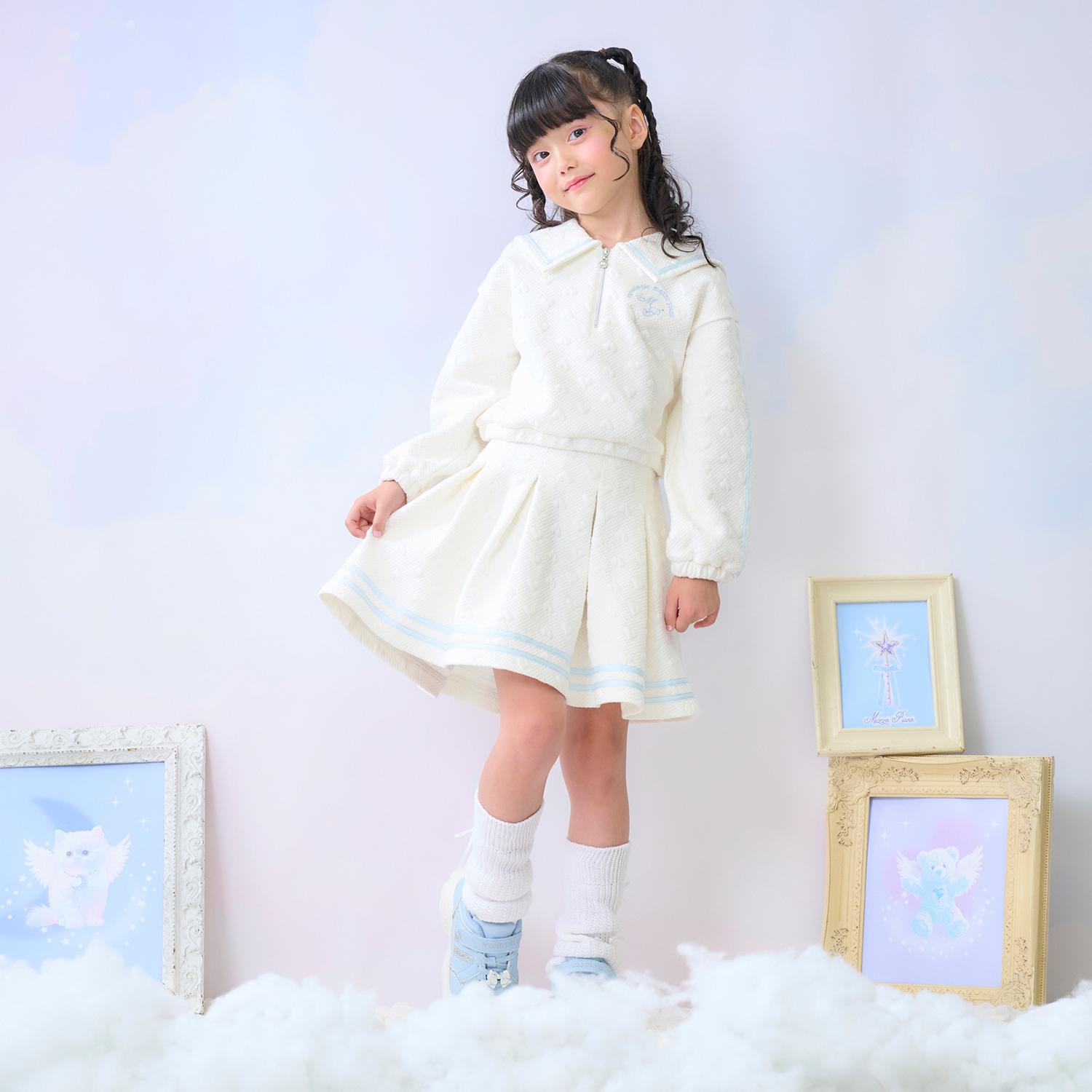 カットジャガード　ハーフZIPセーラー　セットアップ