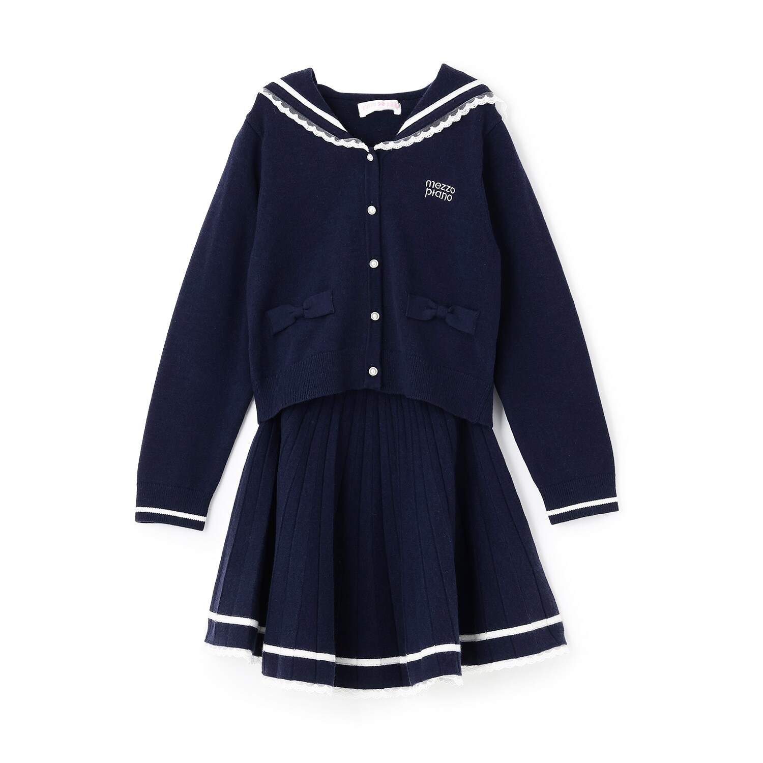 セーラーニット　セットアップ