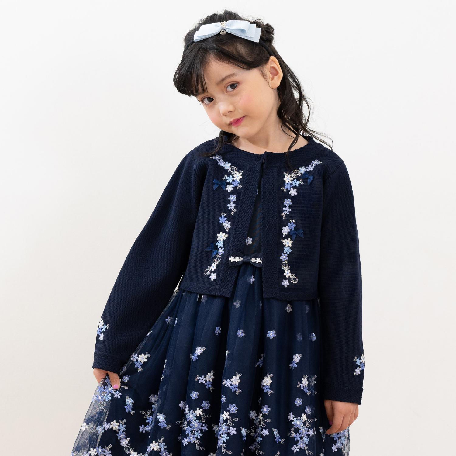 花刺しゅう　ニットボレロ