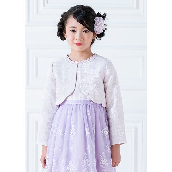 ファンシーツィード　裾スカラップジャケット