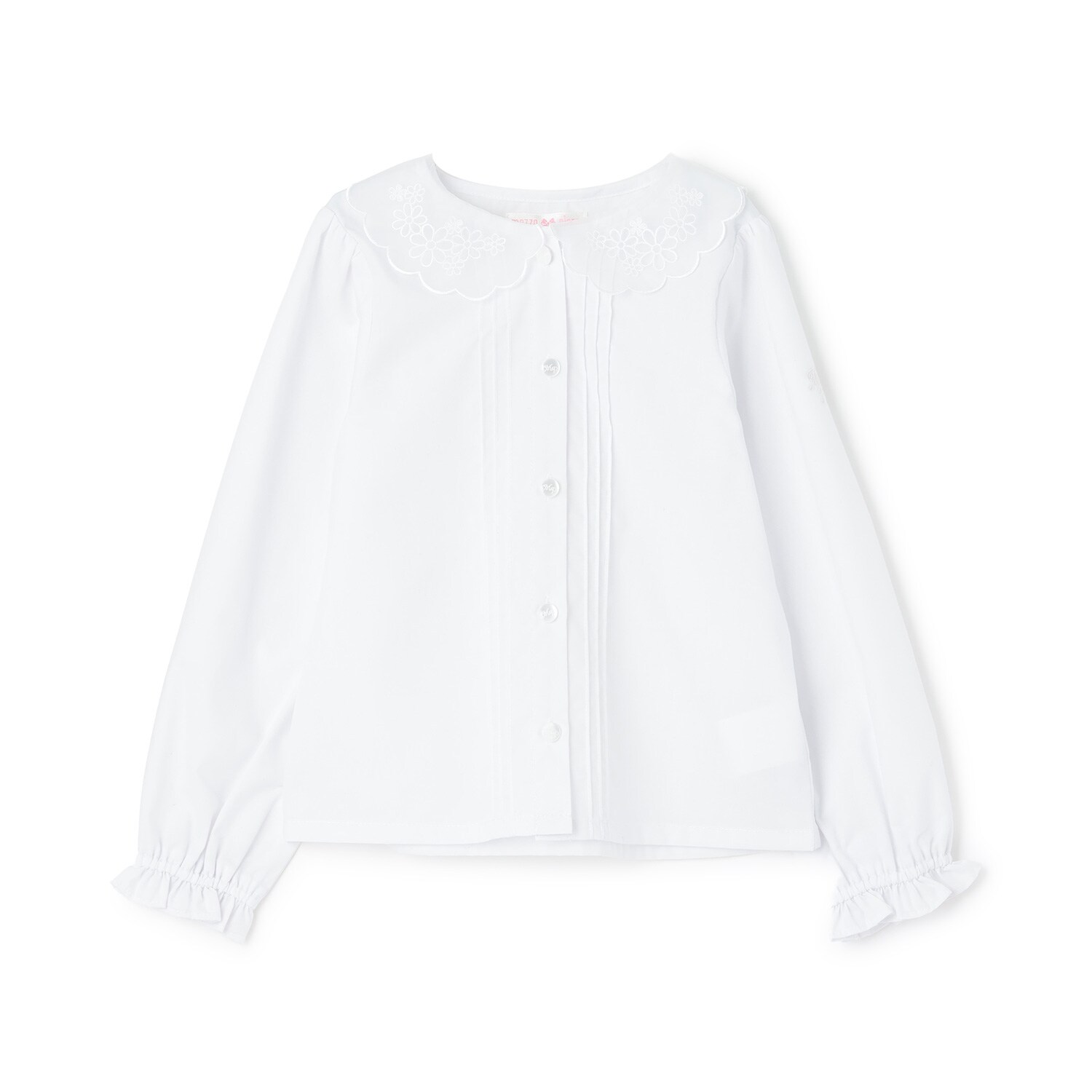 スカラップ衿　ブラウス