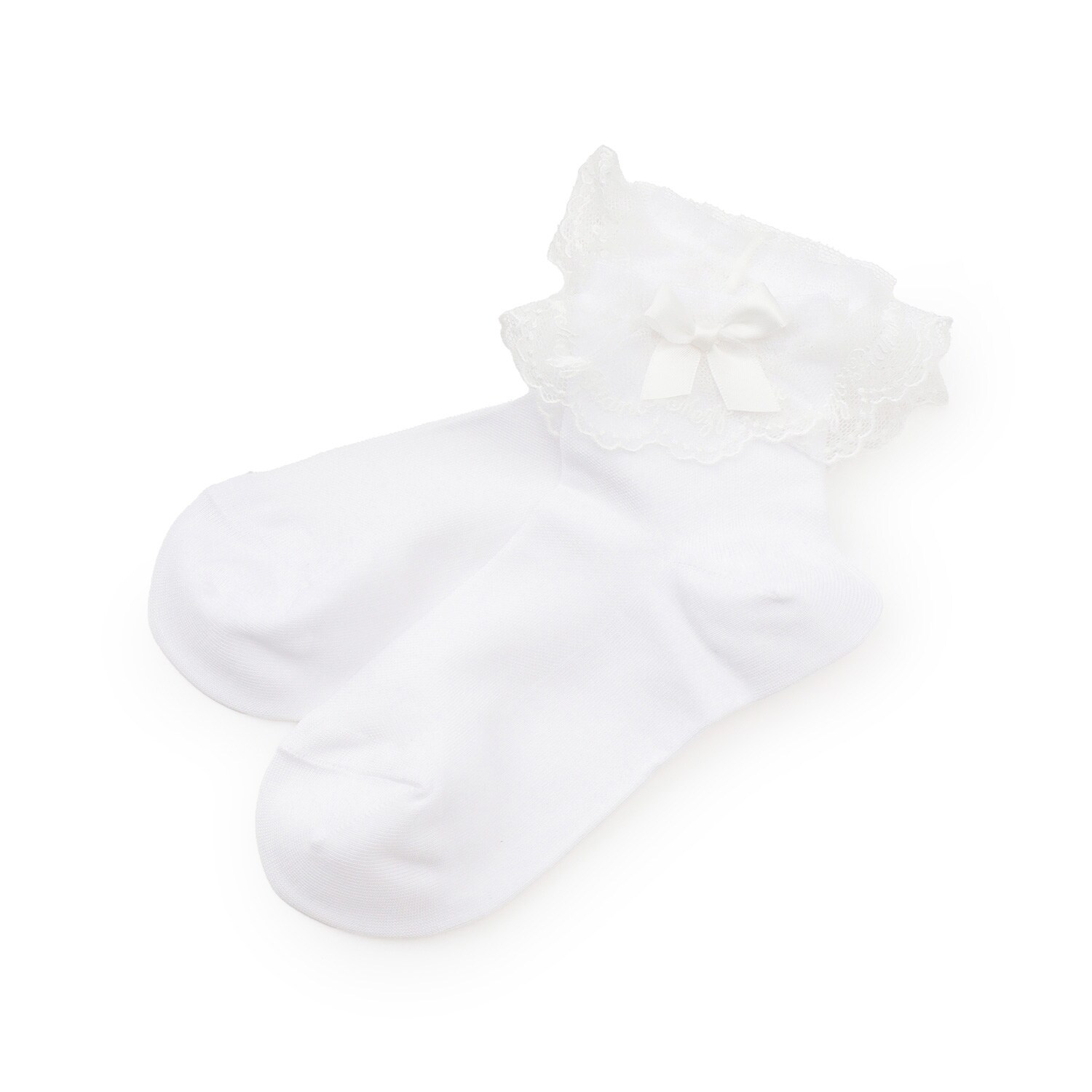 ロゴレース透かし柄　ソックス