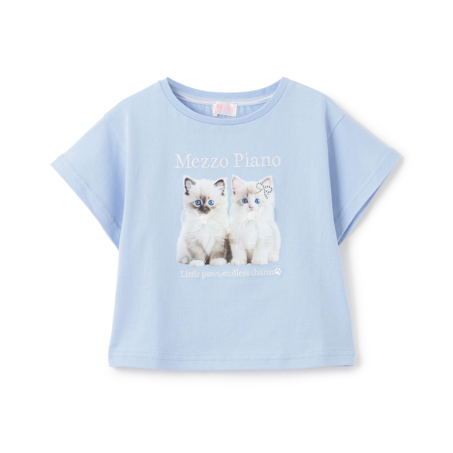 子猫プリント　半袖Tシャツ