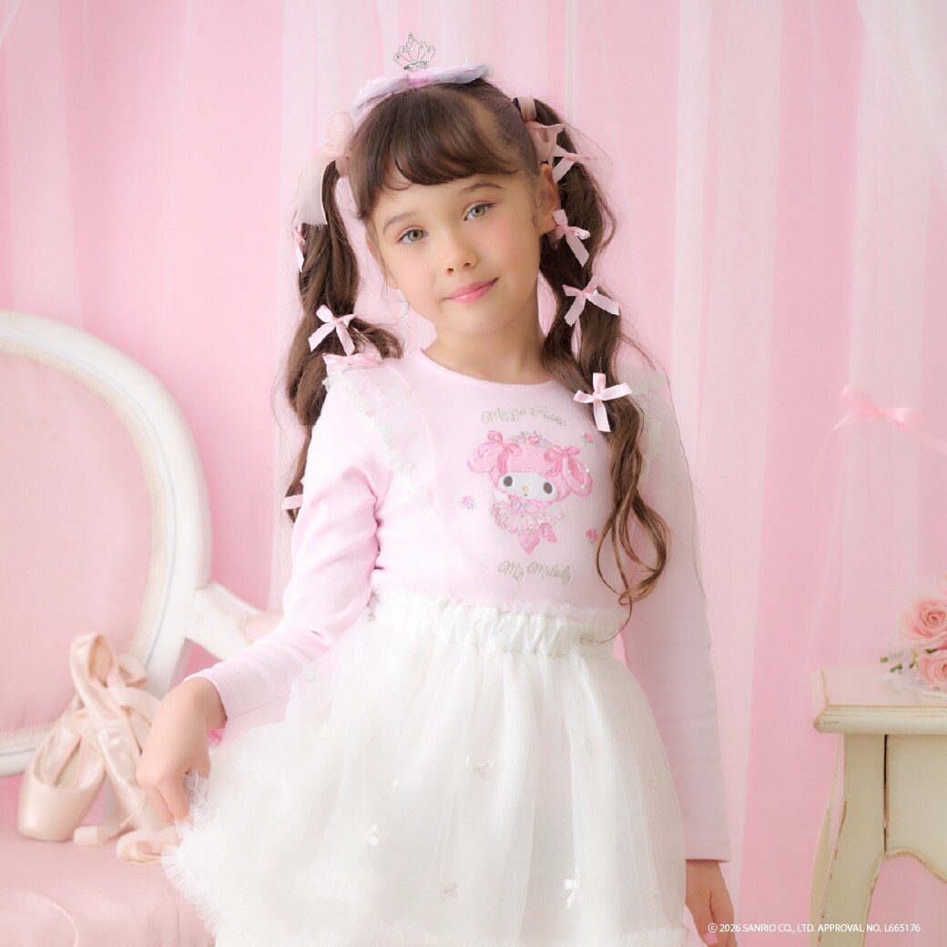 【マイメロディ/マイスウィートピアノ】長袖Tシャツ