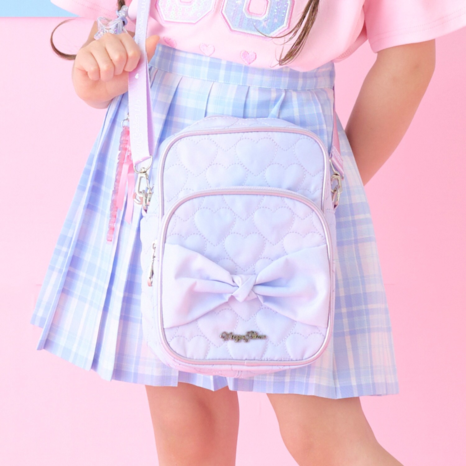 ハートキルトグラデーション　ショルダーバッグ