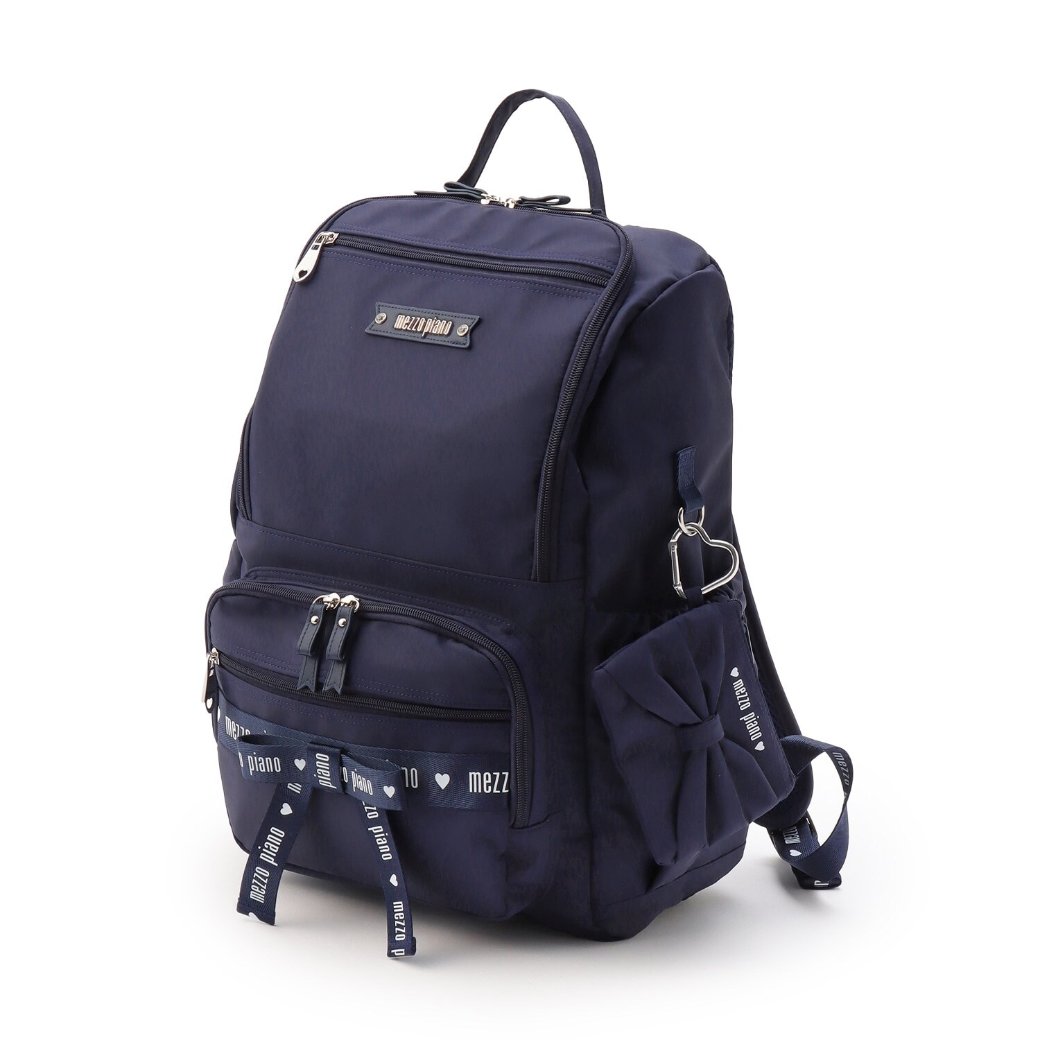 ポーチ付ロゴリボンリュック容量約24L