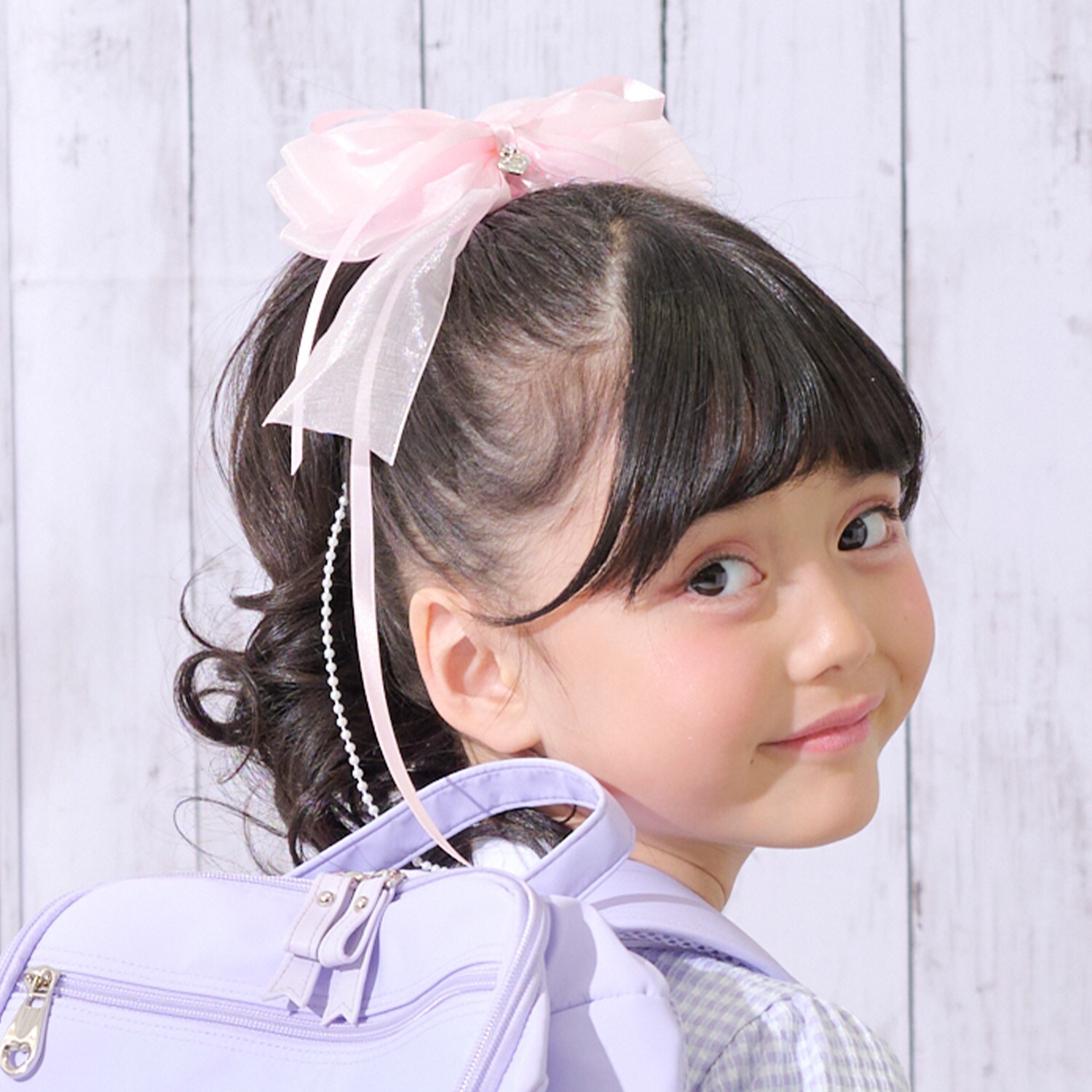 オーガンジーリボンシュシュ