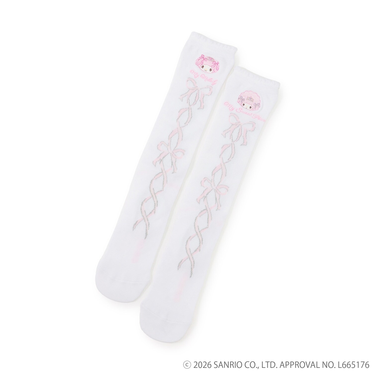 【マイメロディ/マイスウィートピアノ】バレリーナ風ハイソックス【日本製】