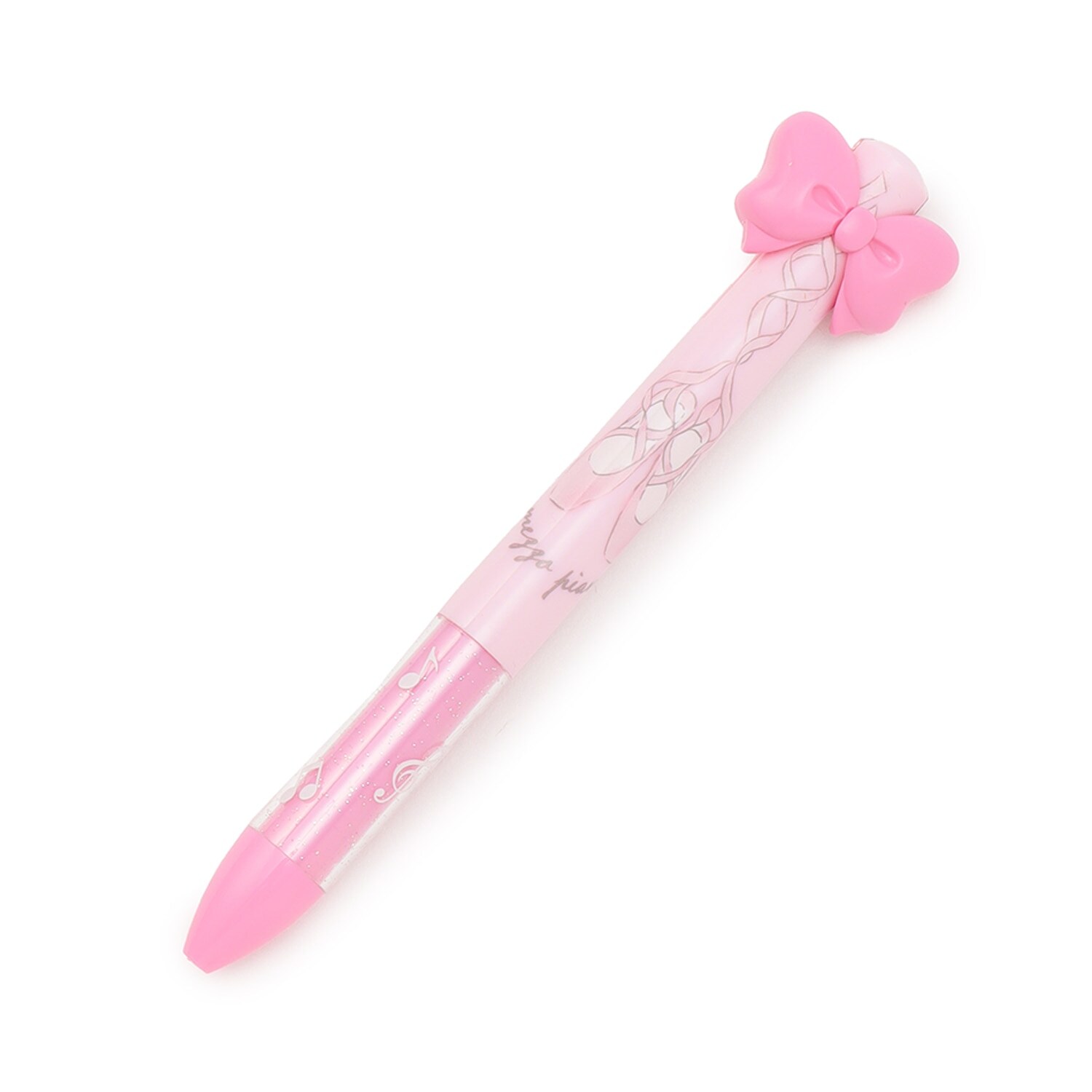 【ステーショナリー】バレエ柄　リボンノックボールペン