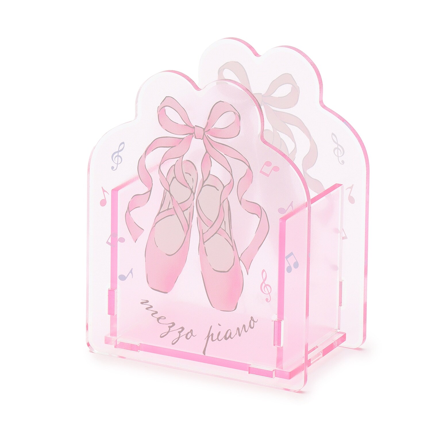 【ステーショナリー】バレエ柄　アクリルペン立て