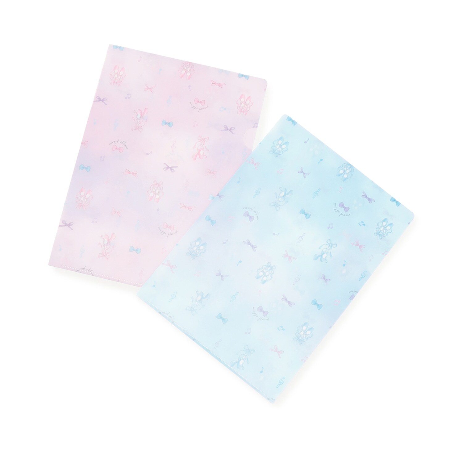 【ステーショナリー】バレエ柄　クリアファイル2枚セット