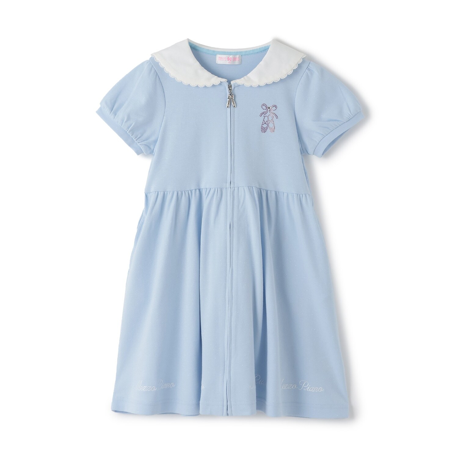 前開き　セーラー衿　ワンピース