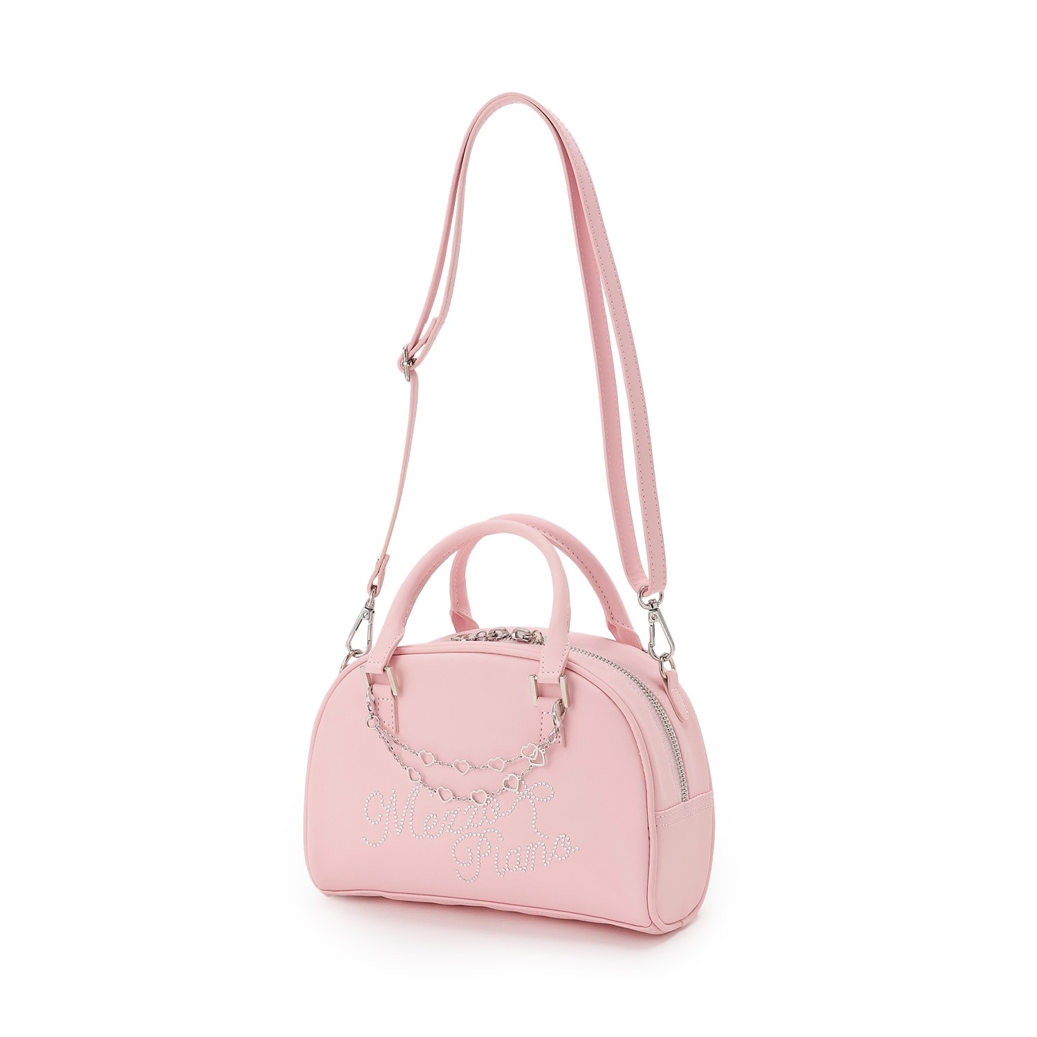 ラインストーンロゴ　2wayショルダーバッグ