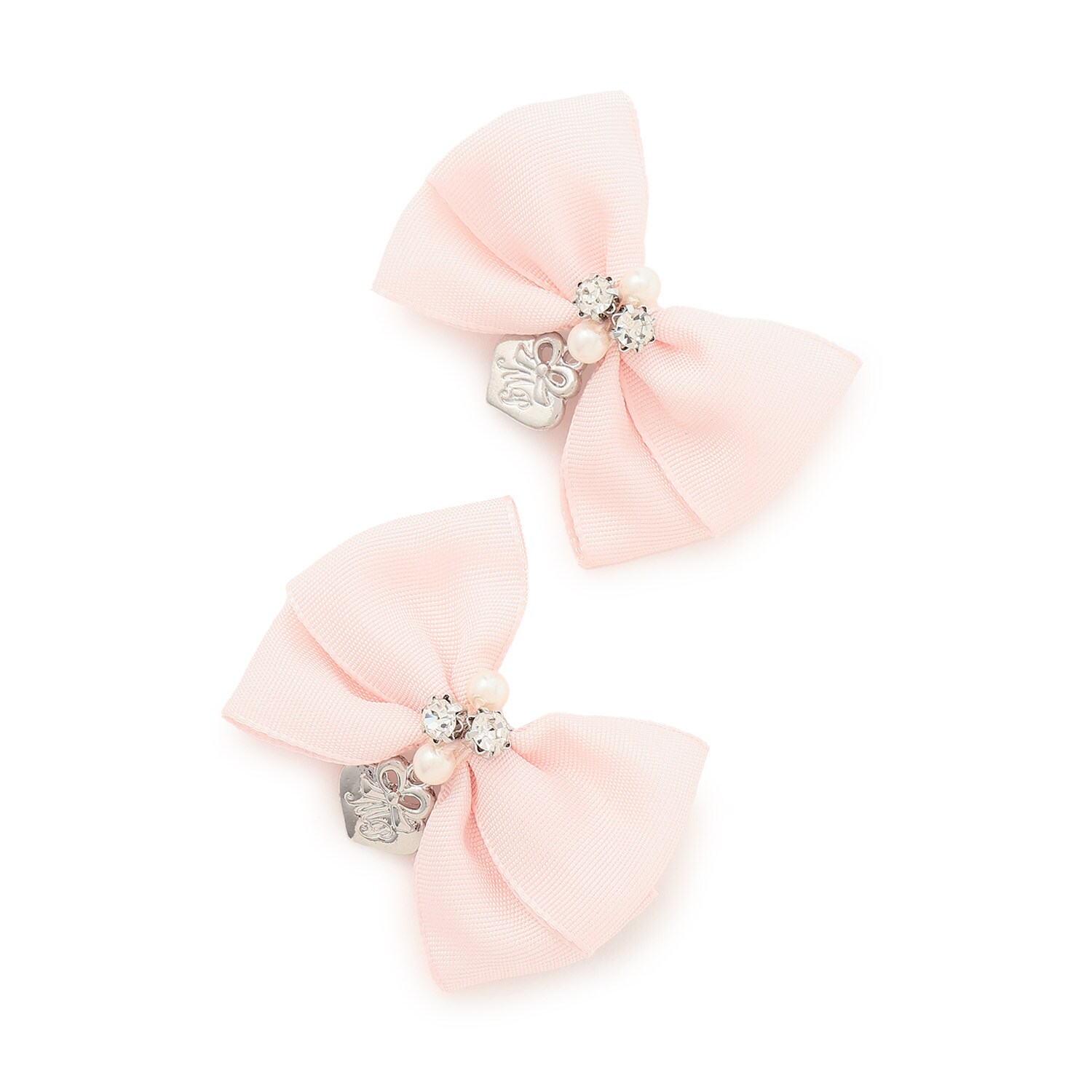 ミニリボン　ヘアクリップ2個セット