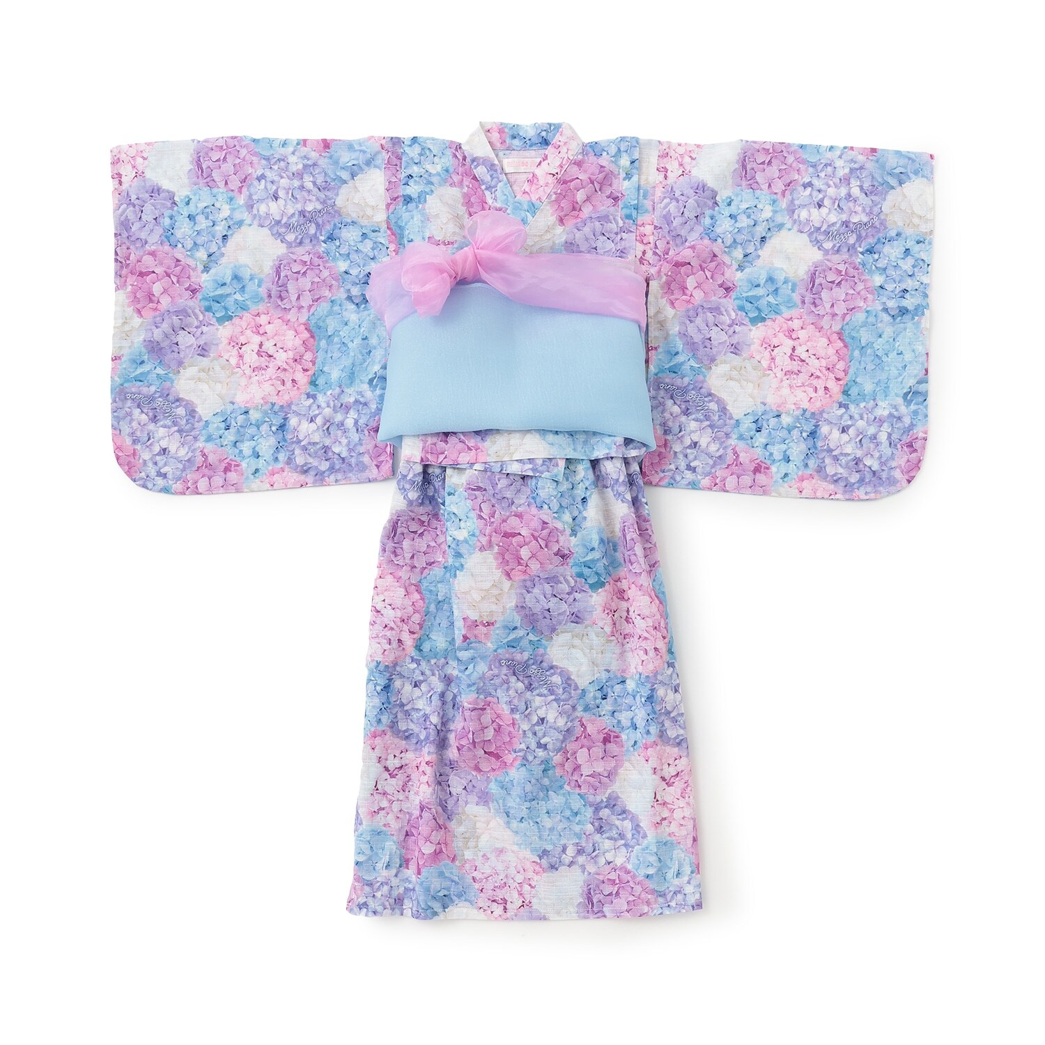 紫陽花柄　浴衣