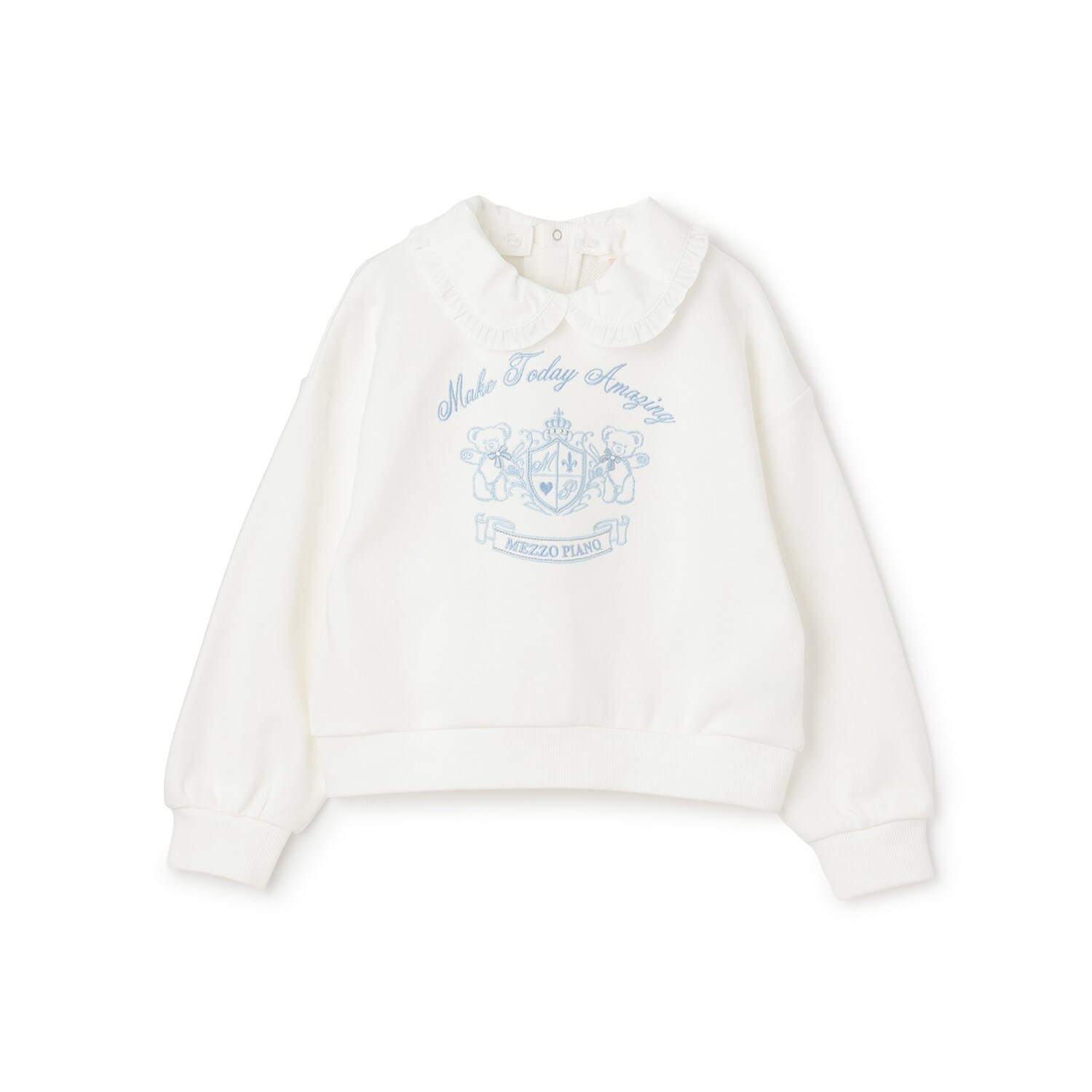 【人気商品再入荷】【直営店で取り扱い無し】カレッジ刺しゅう　衿つきトレーナー