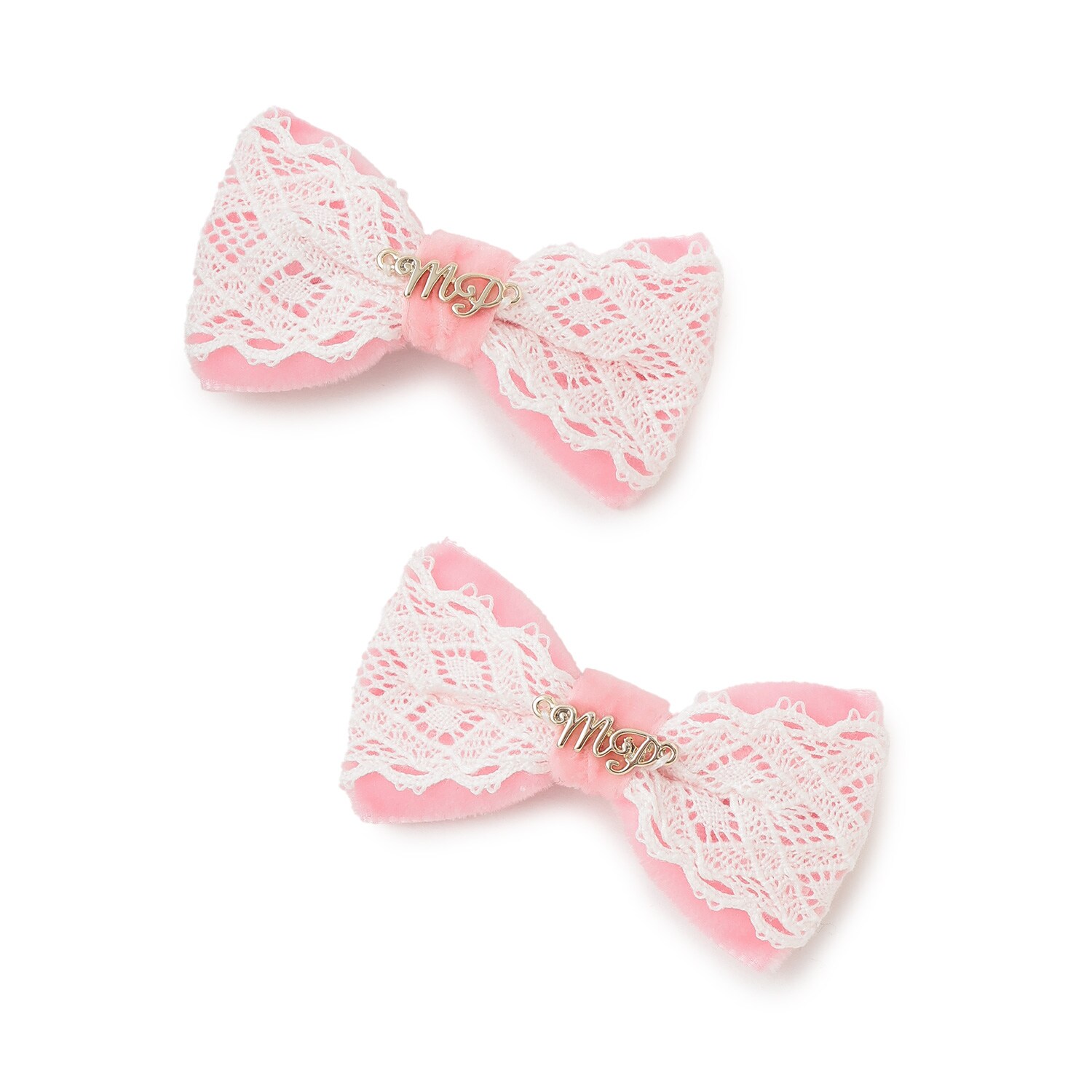 リボン　ヘアクリップ2個セット