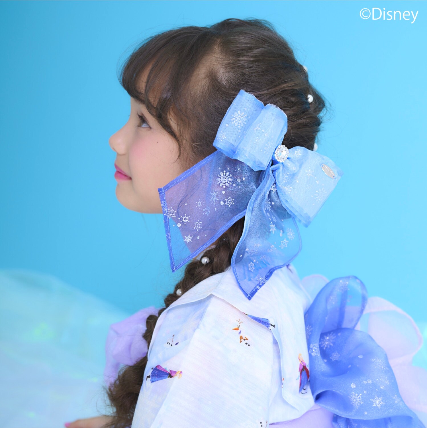 『アナと雪の女王』エルサ/リボンヘアクリップ