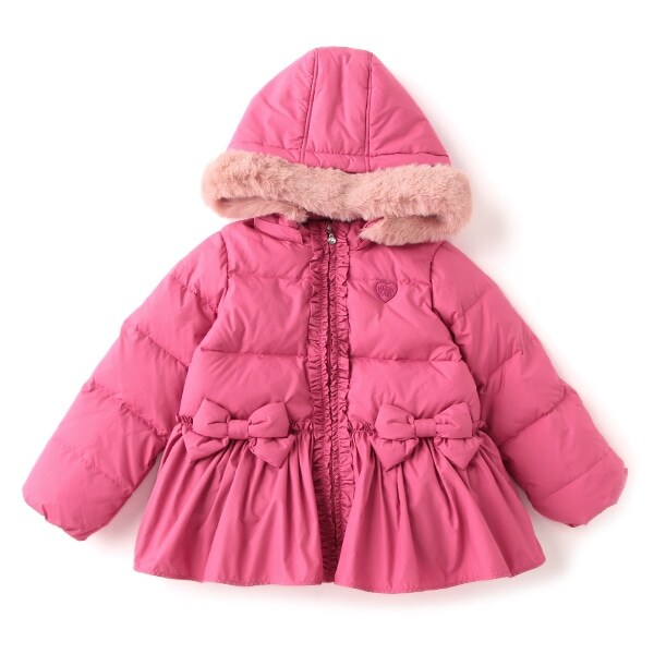 ダウン入り 裾フレアショートブルゾン