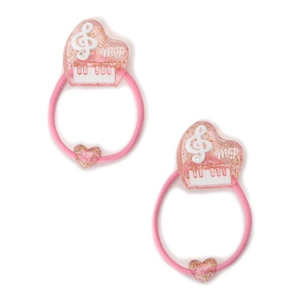 ラメピアノ ヘアポニー2個セット